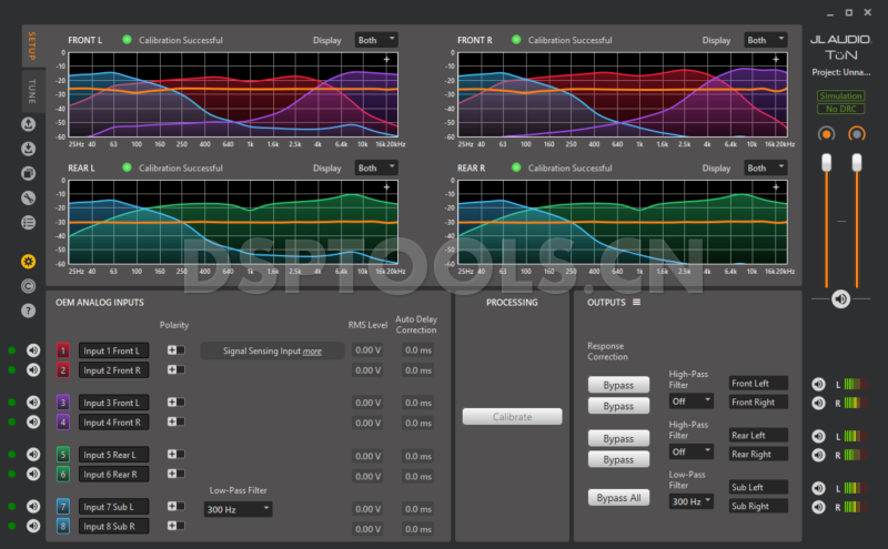 捷力JL AUDIOFiX86的专用Window电脑DSP调音软件