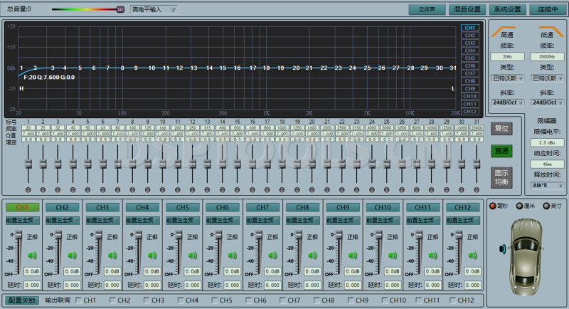 帝客大黑DIECOCKHIFI 880 MAX的专用电脑DSP调音软件