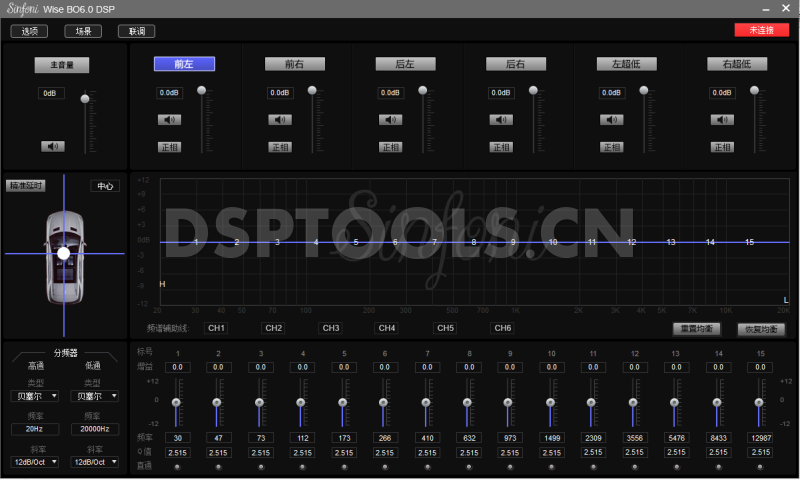 诗芬尼SinfoniWise BO6.0的专用电脑DSP调音软件