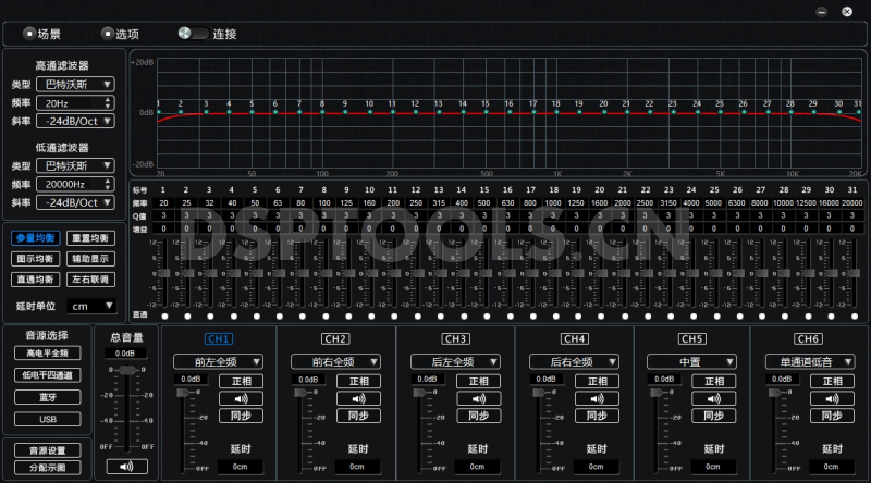 诗芬尼SinfoniBo6.0pro的专用电脑DSP调音软件