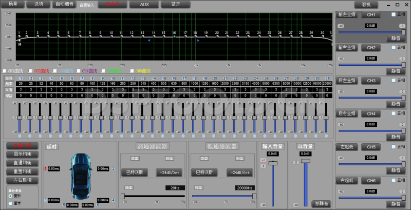 37度2智能自动调音系统的专用电脑DSP调音软件