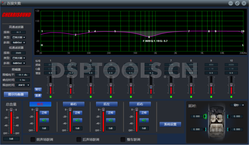 车神CHERRISOUNDA1的专用电脑DSP调音软件