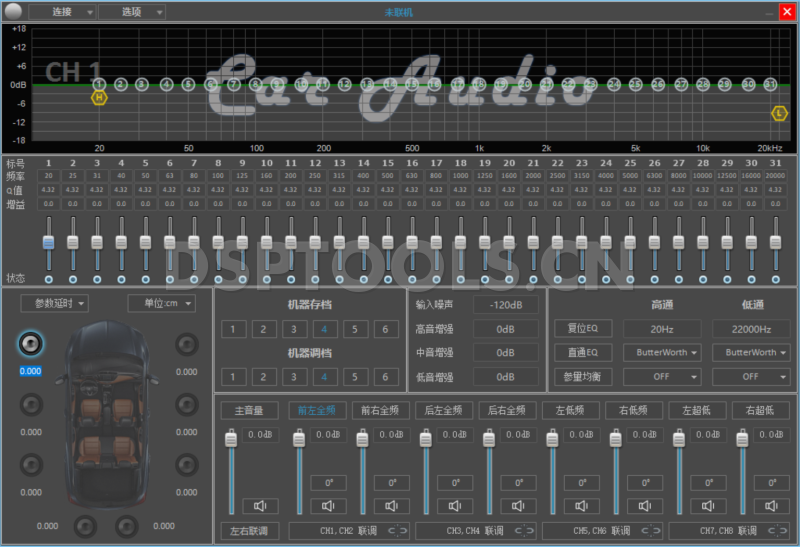 曼哈迪MAHDADMF-868H的专用电脑DSP调音软件