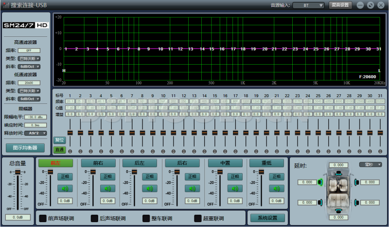 柏林之声BurmesterSM2417的专用电脑DSP调音软件