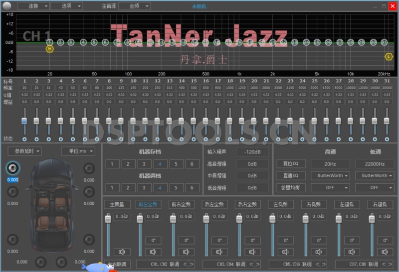 丹拿爵士TanNer.JazzTNJ-T61的专用电脑DSP调音软件