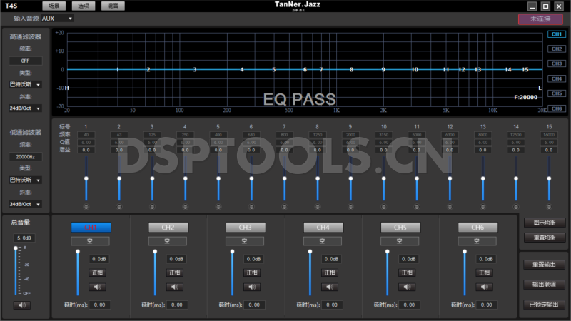 丹拿爵士TanNer.JazzT4S的专用电脑DSP调音软件
