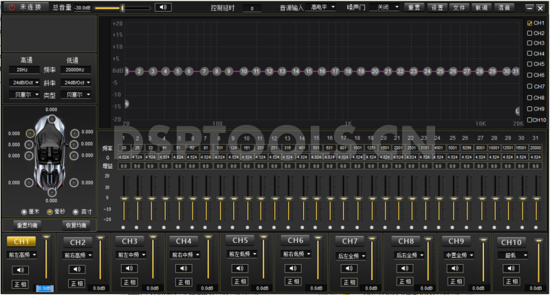 捷克JRDSD R810的专用电脑DSP调音软件