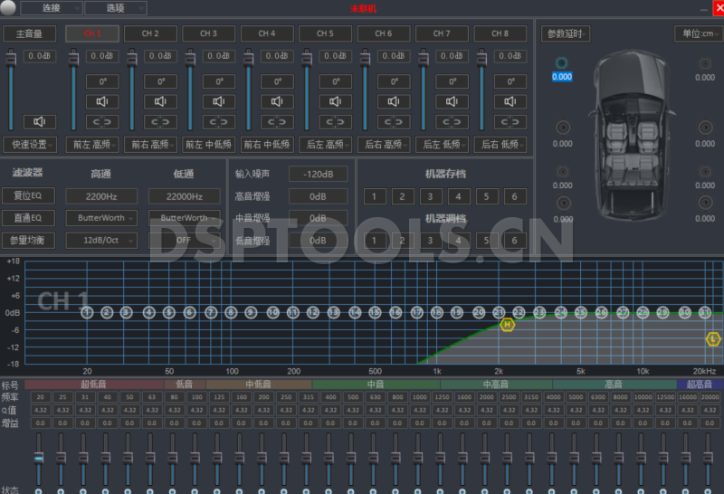 LaVazzDSP A8的专用电脑DSP调音软件