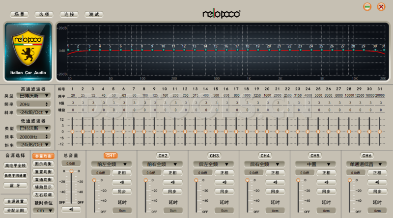 尼诺帕克Nellopaco NP60的专用电脑DSP调音软件