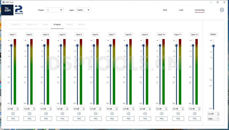 艾路特RESOLUT X12的专用电脑DSP调音软件
