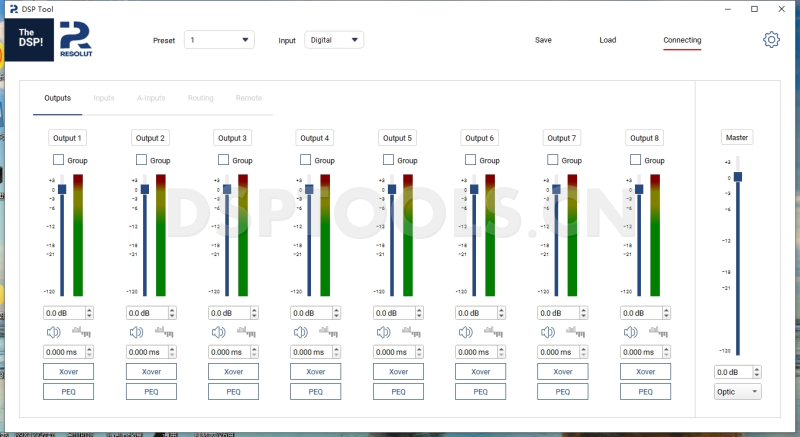 艾路特RESOLUT M-DSP的专用电脑DSP调音软件