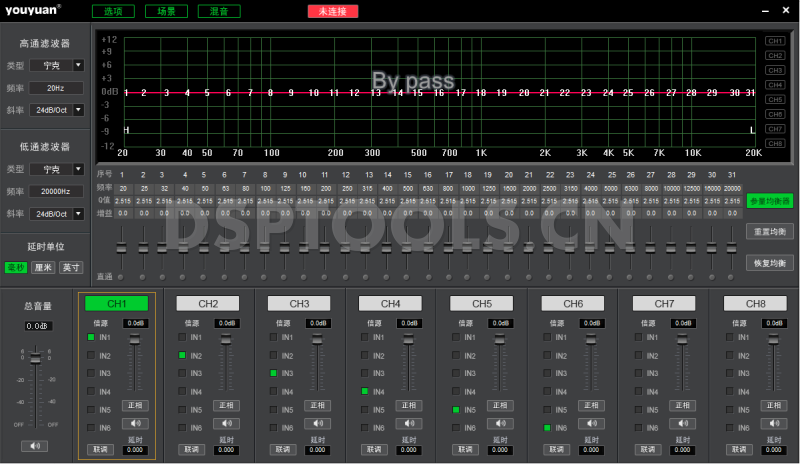 优源YoRyan 150.6的专用电脑DSP调音软件
