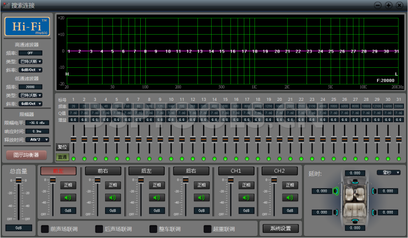 驰音 P6的专用电脑DSP调音软件