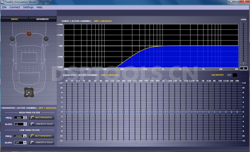 TweEQ TweEQ的专用电脑DSP调音软件