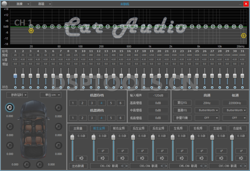 思普ZePro 680U的专用电脑DSP调音软件